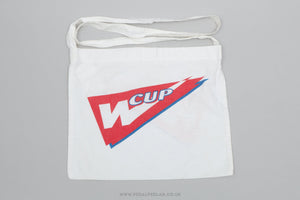 Classic W Cup NOS White Musette Bag - Pedal Pedlar - Buy New Old Stock Cycle Accessories