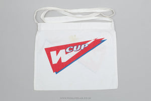 Classic W Cup NOS White Musette Bag - Pedal Pedlar - Buy New Old Stock Cycle Accessories