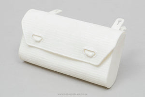 REG NOS Vintage White Saddle Bag - Pedal Pedlar - Buy New Old Stock Cycle Accessories