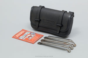 Reydel 2 Piece Tool Kit NOS Vintage Black Saddle Bag - Pedal Pedlar - Buy New Old Stock Cycle Accessories