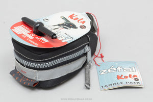 Zefal Kola (711) NOS/NIB Classic Black / Silver Saddle Bag - Pedal Pedlar - Buy New Old Stock Cycle Accessories