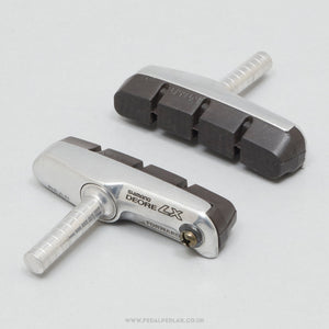 Shimano Deore LX (M65/T) Silver NOS Classic Rear Cantilever Brake Pads - Pedal Pedlar - Buy New Old Stock Bike Parts