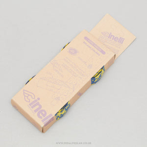 Cinelli Ribbon Splash NOS/NIB Classic Yellow/Blue Cork Handlebar Tape - Pedal Pedlar - Buy New Old Stock Bike Parts