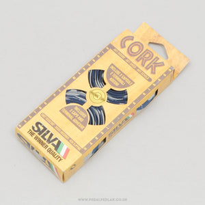 Silva Splash NOS/NIB Classic Grey/Dark Blue Cork Handlebar Tape - Pedal Pedlar - Buy New Old Stock Bike Parts