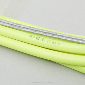 Casiraghi Mountain Bike Fun NOS/NIB Vintage Neon Yellow MTB Brake Cable Set - Pedal Pedlar - Buy New Old Stock Bike Parts