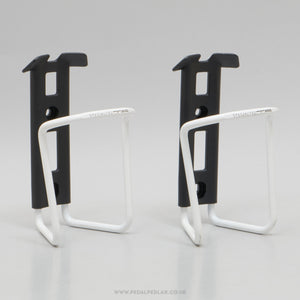 Specialites T.A. Sierra NOS Classic White Bottle Cages - Pedal Pedlar - Buy New Old Stock Cycle Accessories