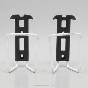 Specialites T.A. Sierra NOS Classic White Bottle Cages - Pedal Pedlar - Buy New Old Stock Cycle Accessories