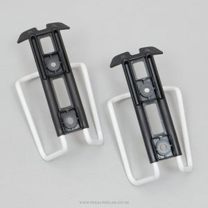 Specialites T.A. Sierra NOS Classic White Bottle Cages - Pedal Pedlar - Buy New Old Stock Cycle Accessories