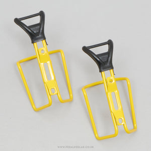 Specialites T.A. 'Plum' (417) NOS Vintage Yellow Bottle Cages - Pedal Pedlar - Buy New Old Stock Cycle Accessories