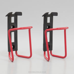 Specialites T.A. Sierra NOS Classic Red Bottle Cages - Pedal Pedlar - Buy New Old Stock Cycle Accessories