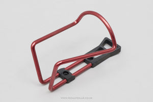 Vintage Elite Style NOS Red Anodised Bottle Cage - Pedal Pedlar - Buy New Old Stock Cycle Accessories