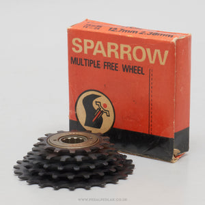 Sparrow NOS/NIB Vintage 5 Speed 14-24 Freewheel - Pedal Pedlar - Buy New Old Stock Bike Parts