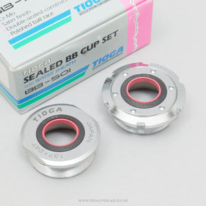 Tioga BB-501 Sealed NOS/NIB Classic English Bottom Bracket Cups - Pedal Pedlar - Buy New Old Stock Bike Parts