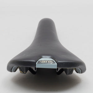 Vetta SL Steel NOS Classic Black Leather Saddle - Pedal Pedlar - Buy New Old Stock Bike Parts