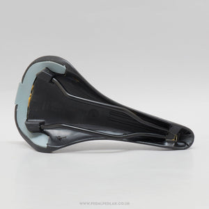 Vetta SL Steel NOS Classic Black Leather Saddle - Pedal Pedlar - Buy New Old Stock Bike Parts