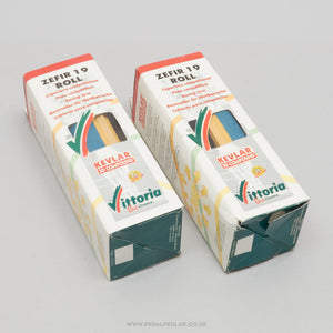 Vittoria Zefir 19 Roll Blue/Skin NOS/NIB Classic 700 x 19c Folding Tyres - Pedal Pedlar - Buy New Old Stock Bike Parts