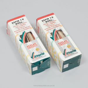 Vittoria Zefir 19 Roll Orange / Skin NOS/NIB Classic 700 x 19c Folding Tyres - Pedal Pedlar - Buy New Old Stock Bike Parts