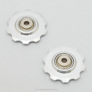 Tranz-X JD-002 Centeron G-Pulley Silver NOS/NIB Classic 10T Jockey Wheels - Pedal Pedlar - Buy New Old Stock Bike Parts