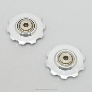 Tranz-X JD-002 Centeron G-Pulley Silver NOS/NIB Classic 10T Jockey Wheels - Pedal Pedlar - Buy New Old Stock Bike Parts