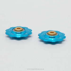 Tranz-X JD-002 Centeron G-Pulley Blue NOS/NIB Classic 10T Jockey Wheels - Pedal Pedlar - Buy New Old Stock Bike Parts