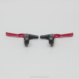 Tektro 361A Red NOS/NIB Classic MTB Brake Levers - Pedal Pedlar - Buy New Old Stock Bike Part