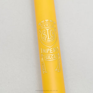 Silca Impero NOS Vintage Yellow 47.5 - 51 cm Frame Fit Bike Pump - Pedal Pedlar - Buy New Old Stock Cycle Accessories