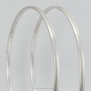 Weinmann Polished Silver NOS Vintage 36h 27" Clincher Rims - Pedal Pedlar - Buy New Old Stock Bike Parts