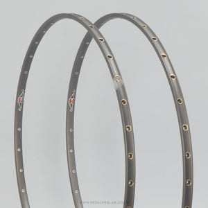 Nisi AN85 Grey NOS Vintage 36h 28"/700c Tubular Rims - Pedal Pedlar - Buy New Old Stock Bike Parts