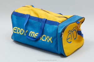Eddy Merckx Vintage Blue / Yellow Holdall Kit Bag - Pedal Pedlar - Cycle Accessories For Sale