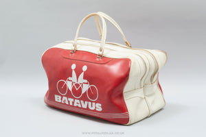 Batavus Vintage Red / White Holdall Kit Bag - Pedal Pedlar - Cycle Accessories For Sale