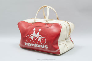 Batavus Vintage Red / White Holdall Kit Bag - Pedal Pedlar - Cycle Accessories For Sale