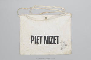 Vintage Piet Nizet White Musette Bag - Pedal Pedlar - Cycle Accessories For Sale