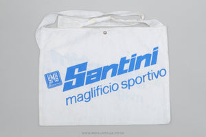 Santini Maglificio Sportivo Classic White/Blue Musette Bag - Pedal Pedlar - Cycle Accessories For Sale