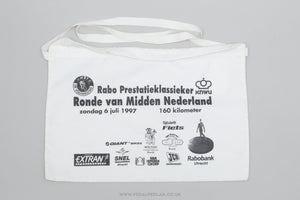 Classic Rabobank 'Ronde van Midden Nederland' White Musette Bag - Pedal Pedlar - Cycle Accessories For Sale