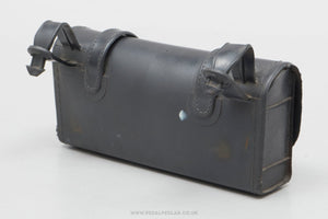 Vintage Black Saddle Bag - Pedal Pedlar - Cycle Accessories For Sale