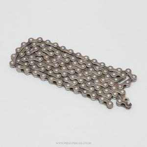 Regina Extra CX-S (50) Silver/Black Vintage 6/7/8 Speed Chain - Pedal Pedlar - Bike Parts For Sale