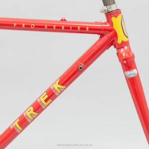 47.5cm Trek Pro Series 560 c.1986 Vintage American Steel Road Bike Frame Set - Pedal Pedlar - Bike Frames For Sale