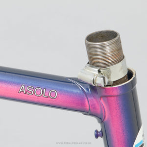 56.5cm Pinarello Asolo c.1991 Classic Italian Steel Road Bike Frame Set - Pedal Pedlar - Bike Frames For Sale