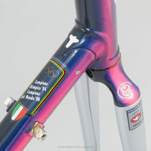 56.5cm Pinarello Asolo c.1991 Classic Italian Steel Road Bike Frame Set - Pedal Pedlar - Bike Frames For Sale