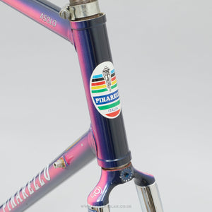 56.5cm Pinarello Asolo c.1991 Classic Italian Steel Road Bike Frame Set - Pedal Pedlar - Bike Frames For Sale