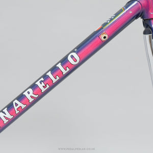 56.5cm Pinarello Asolo c.1991 Classic Italian Steel Road Bike Frame Set - Pedal Pedlar - Bike Frames For Sale