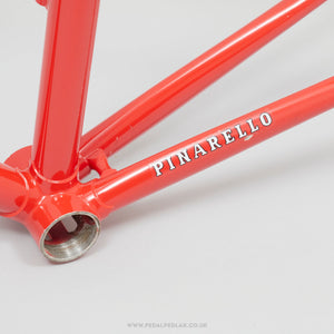 52.5cm Pinarello Veneto Classic Italian Steel Road Bike Frame Set - Pedal Pedlar - Bike Frames For Sale