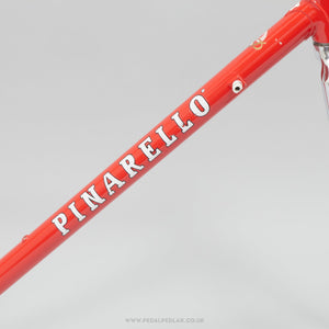 52.5cm Pinarello Veneto Classic Italian Steel Road Bike Frame Set - Pedal Pedlar - Bike Frames For Sale