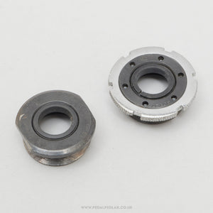 Shimano Exage / RX100 c.1989 Vintage English Bottom Bracket Cups - Pedal Pedlar - Bike Parts For Sale