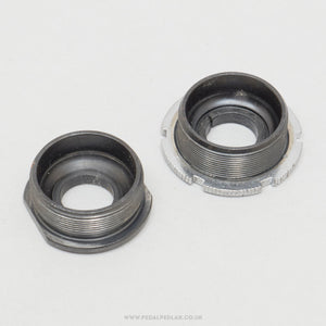 Shimano Exage / RX100 c.1989 Vintage English Bottom Bracket Cups - Pedal Pedlar - Bike Parts For Sale