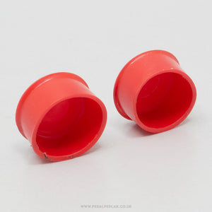 Benotto Vintage Red Handlebar End Caps - Pedal Pedlar - Bike Parts For Sale