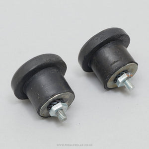 Velox 1950s/60s Vintage Black Expanding Handlebar End Plugs - Pedal Pedlar - Bike Parts For Sale