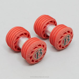 Bontrager BzzzKill Harmonic Dampers Classic Red Handlebar End Plugs - Pedal Pedlar - Bike Parts For Sale