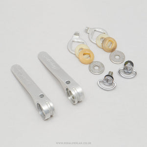 Campagnolo Triomphe (0118042 / 0118043) Vintage Braze-On Downtube Shifters - Pedal Pedlar - Bike Parts For Sale