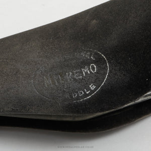 Milremo Professional Vintage Black Leather Saddle - Pedal Pedlar - Bike Parts For Sale